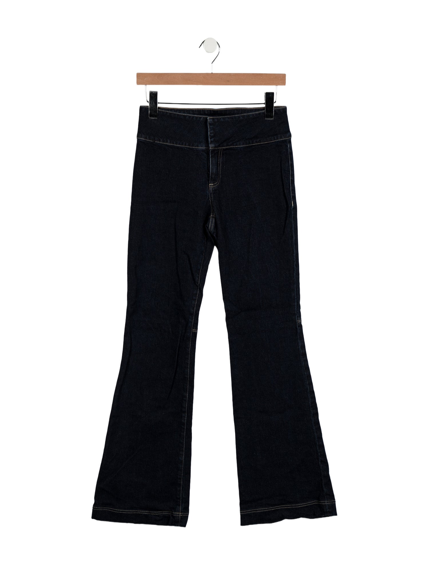 Alice + Olivia Mid-Rise Wide Leg Jeans
