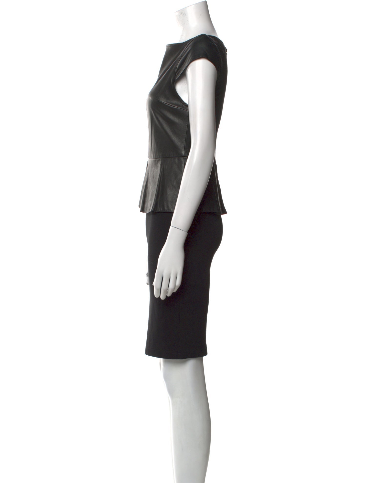 Alice + Olivia Leather Mini Dress