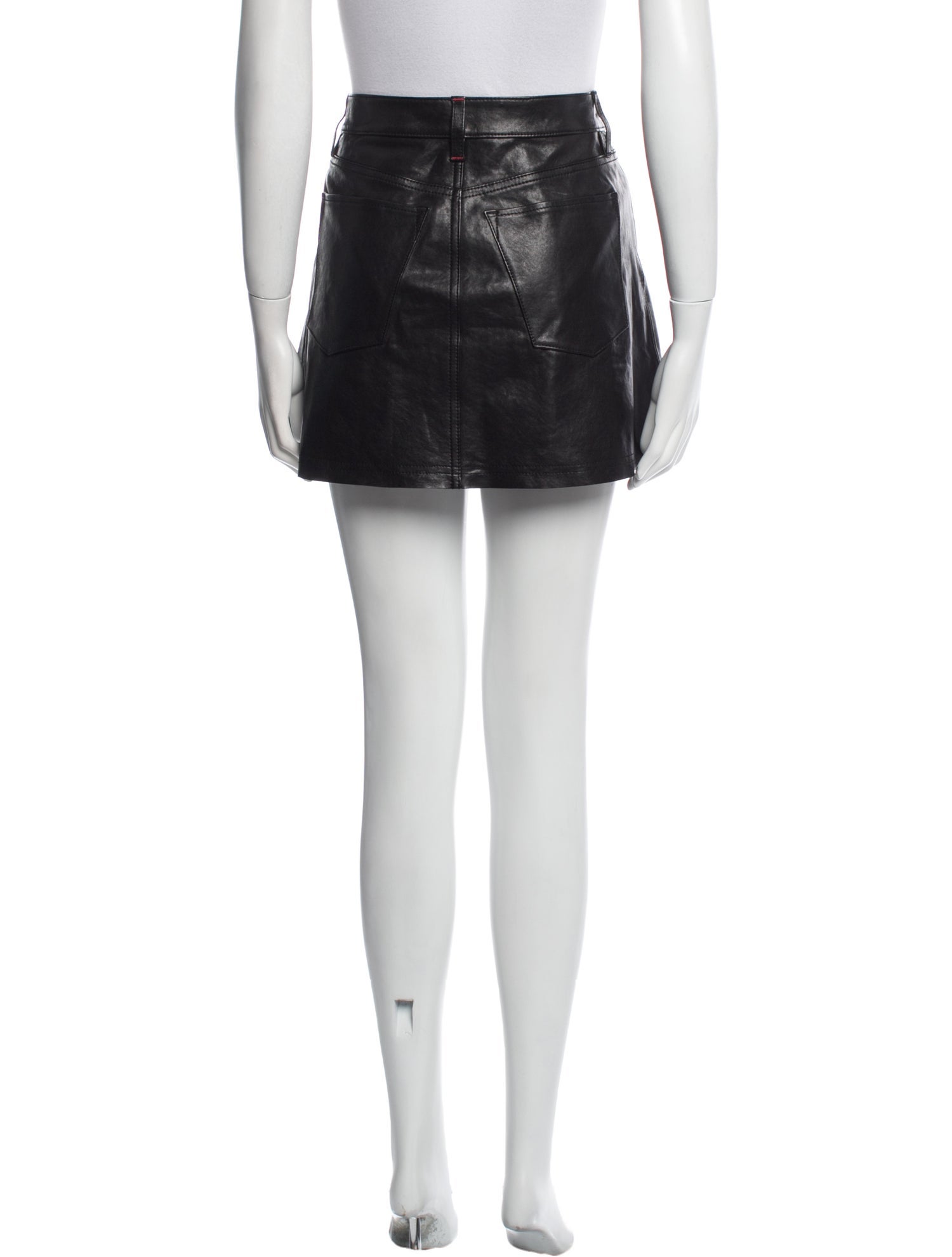 Alice + Olivia Leather Mini Skirt
