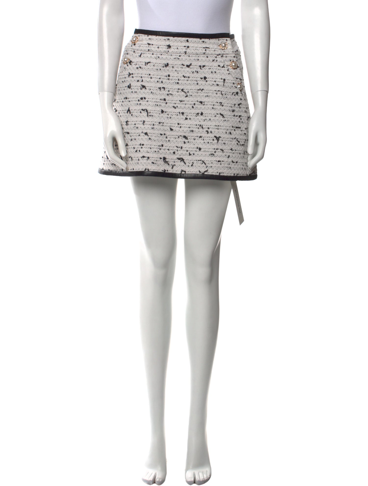 Alice + Olivia Tweed Pattern Mini Skirt