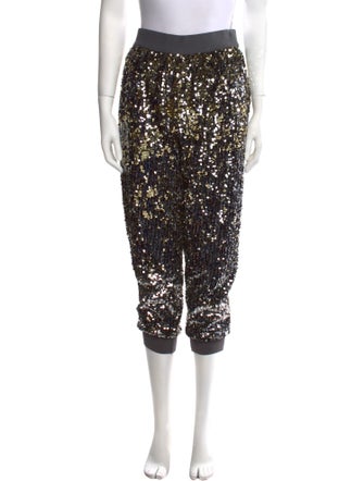 Alice + Olivia Sequin Skinny Leg Pants