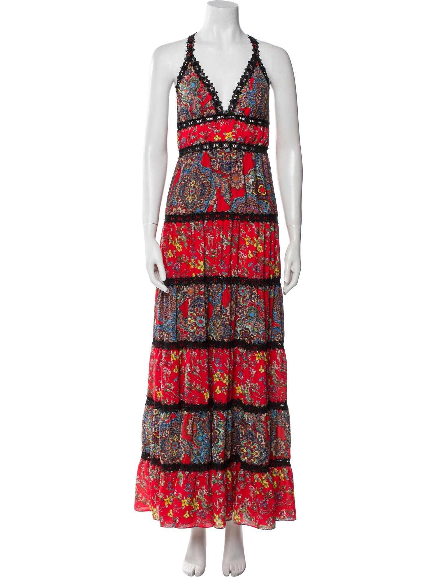 Alice + Olivia Printed Long Dress