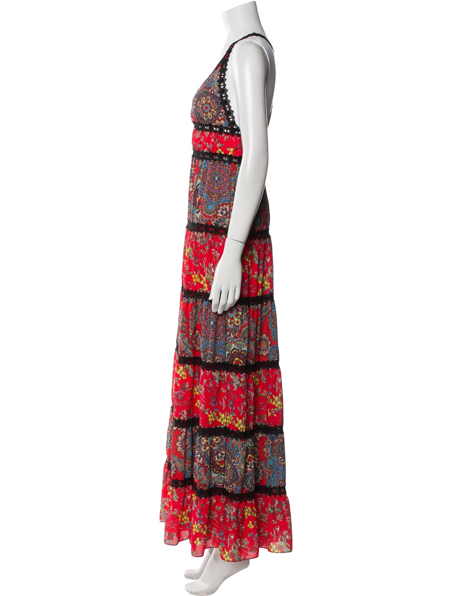 Alice + Olivia Printed Long Dress