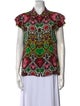 Alice + Olivia Silk Printed Blouse