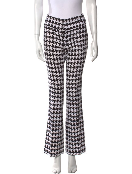 Alice + Olivia Houndstooth Print Wide Leg Pants