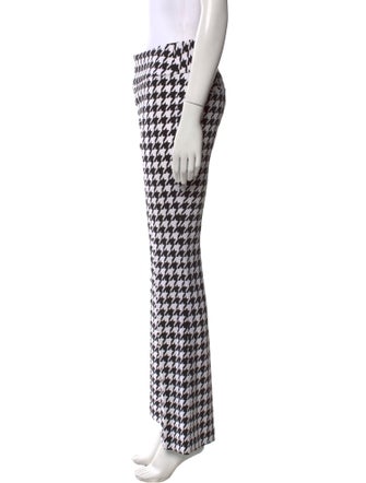 Alice + Olivia Houndstooth Print Wide Leg Pants