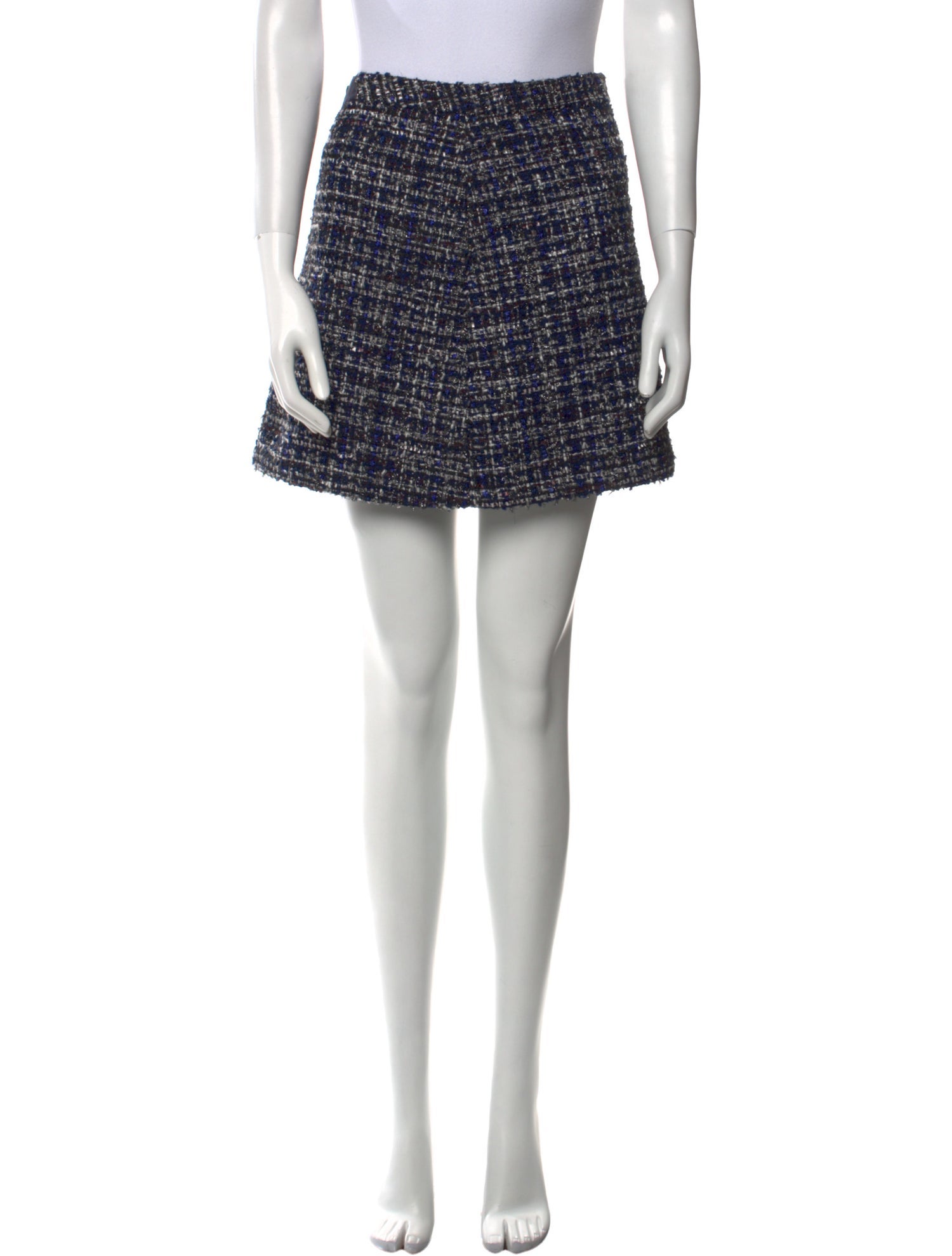 Alice + Olivia Tweed Pattern Mini Skirt