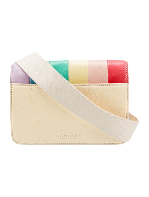 Alice + Olivia Leather Messenger Bag