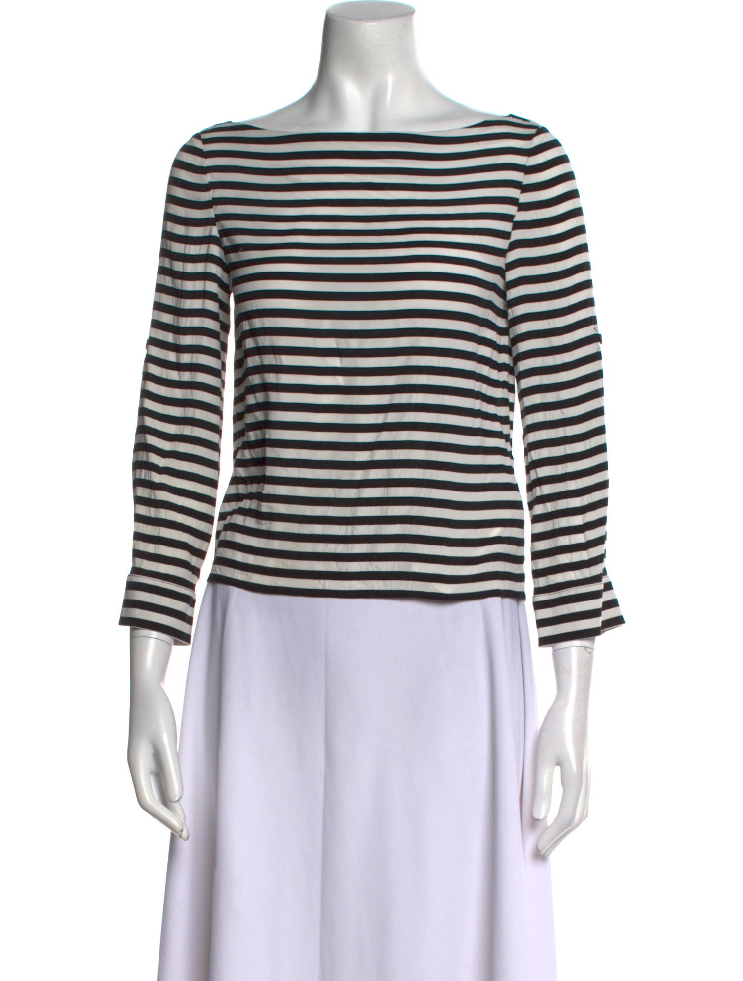 Alice + Olivia Silk Striped Top