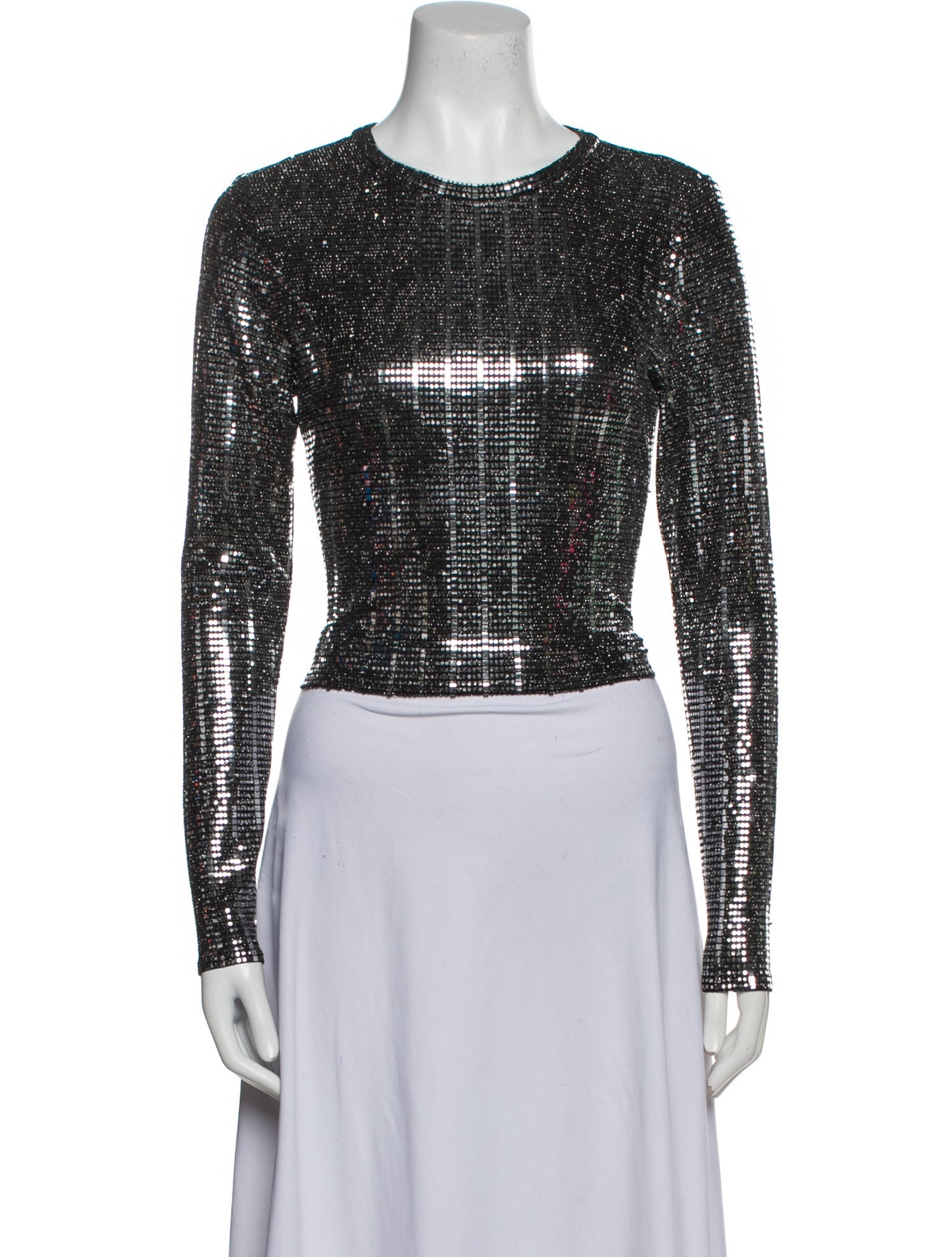 Alice + Olivia Nylon Patterned Crop Top w/ Tags