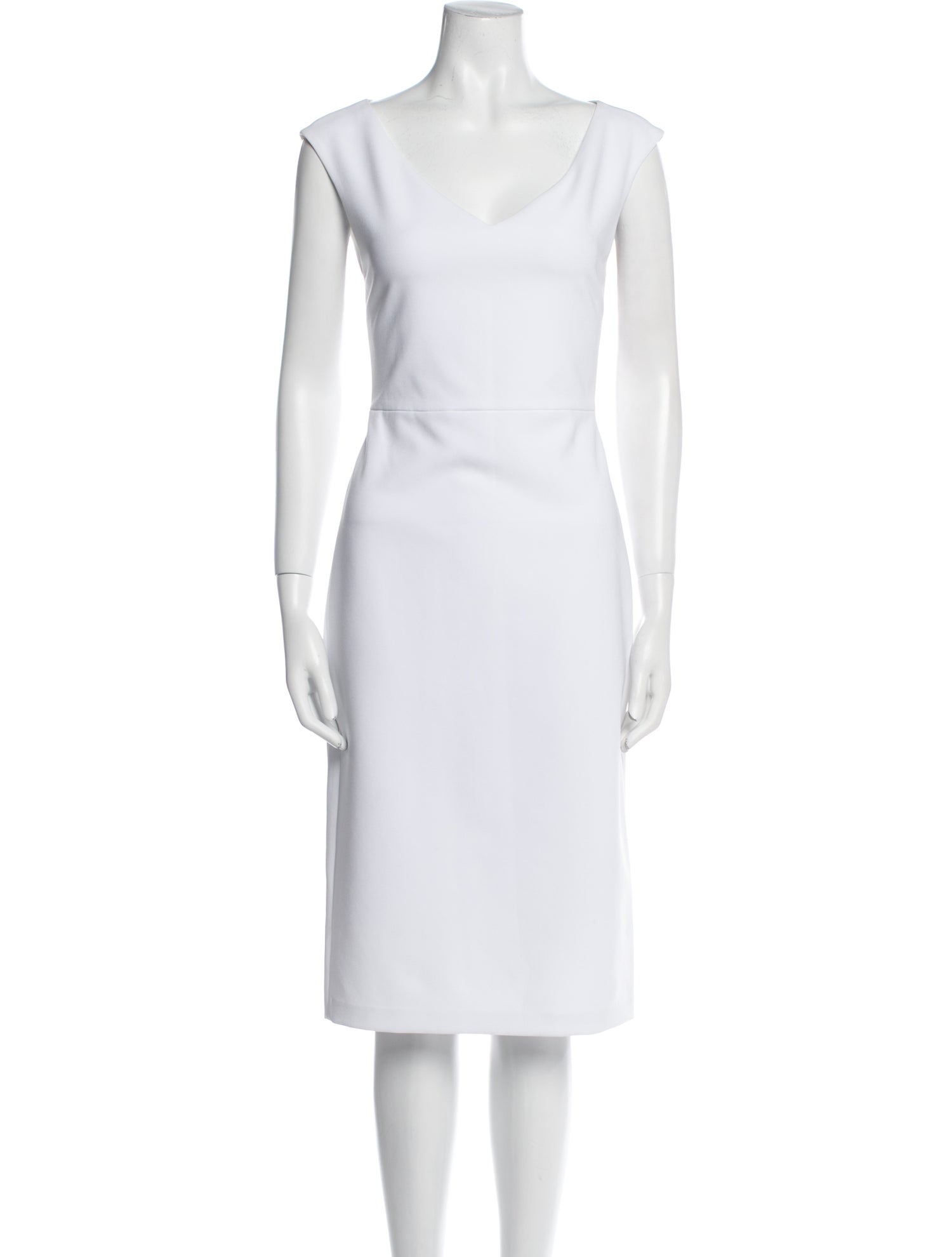 Alice + Olivia V-Neck Midi Length Dress