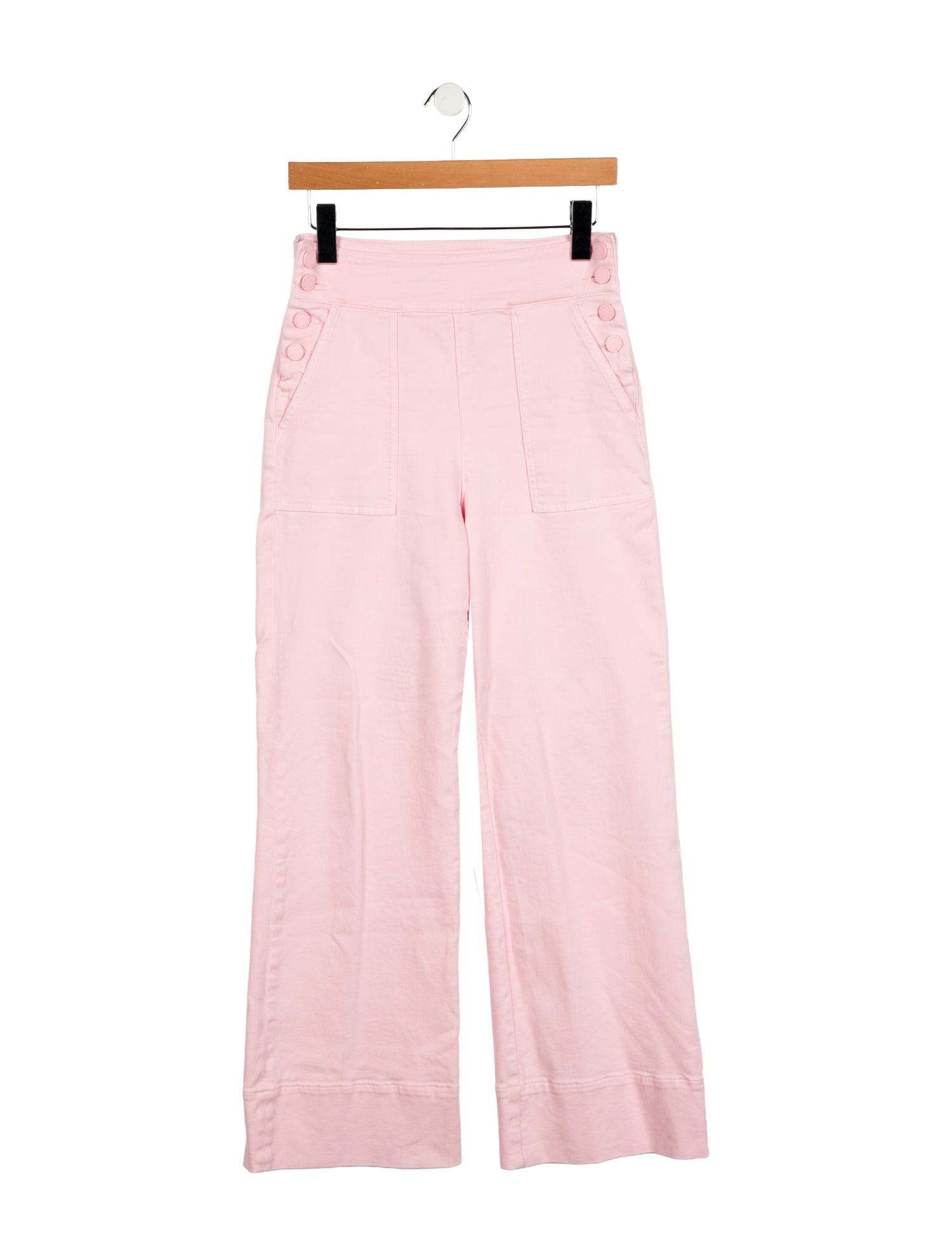 Alice + Olivia High-Rise Wide Leg Jeans