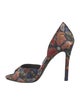 Alice + Olivia Satin Printed Sandals