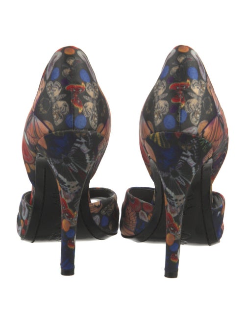 Alice + Olivia Satin Printed Sandals