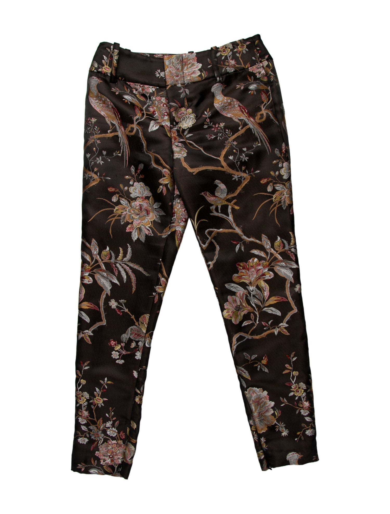 Alice + Olivia Floral Print Skinny Leg Pants