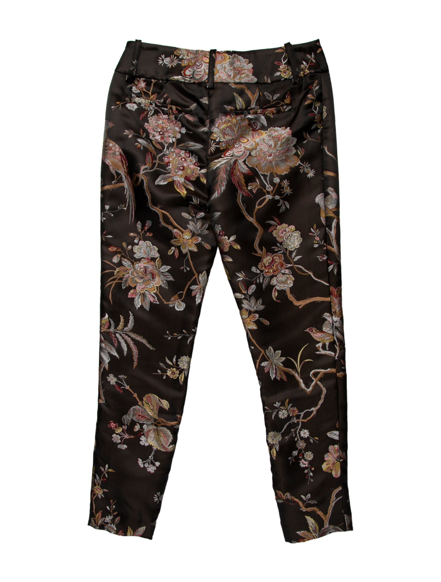 Alice + Olivia Floral Print Skinny Leg Pants