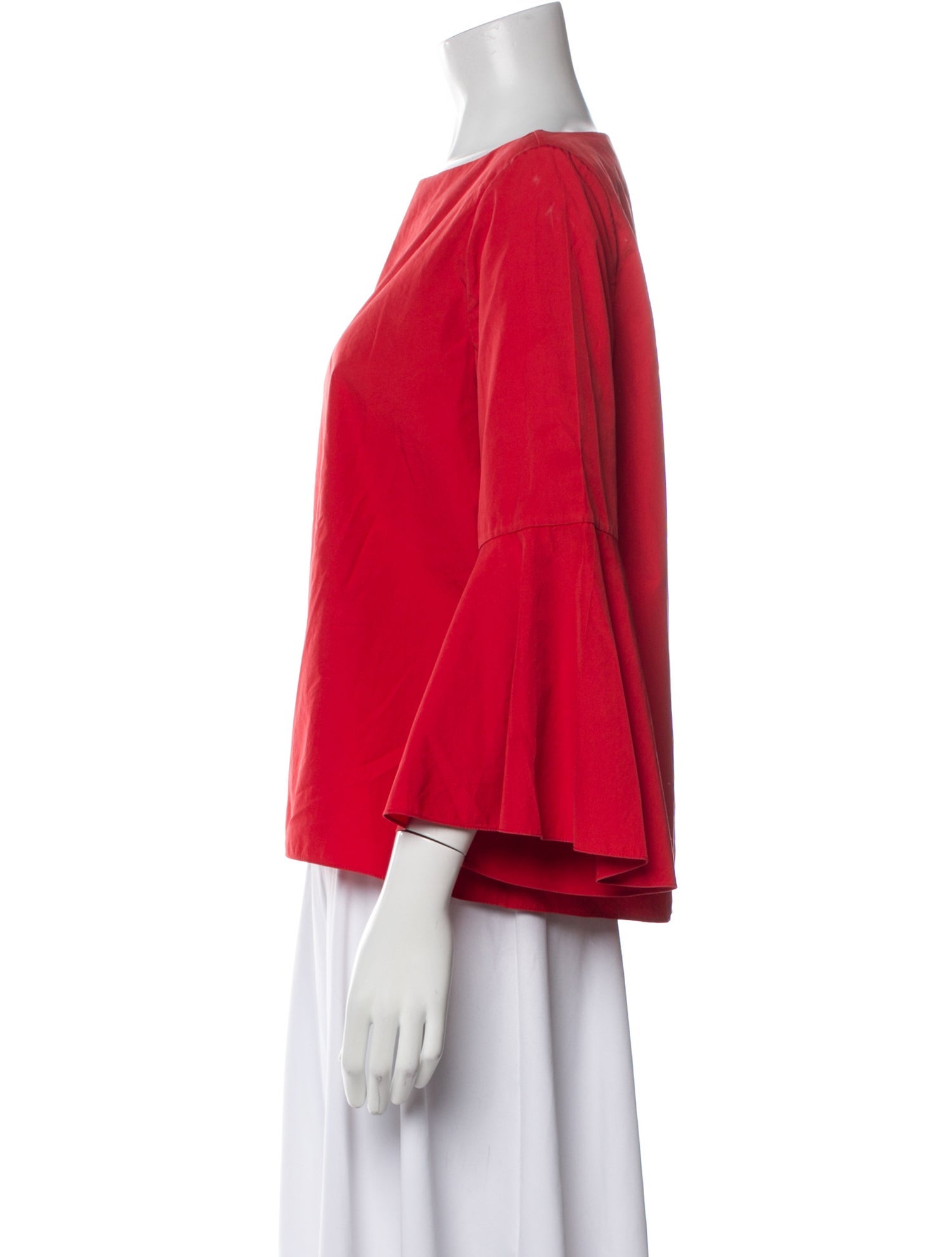 Alice + Olivia Bateau Neckline Three-Quarter Sleeve Blouse