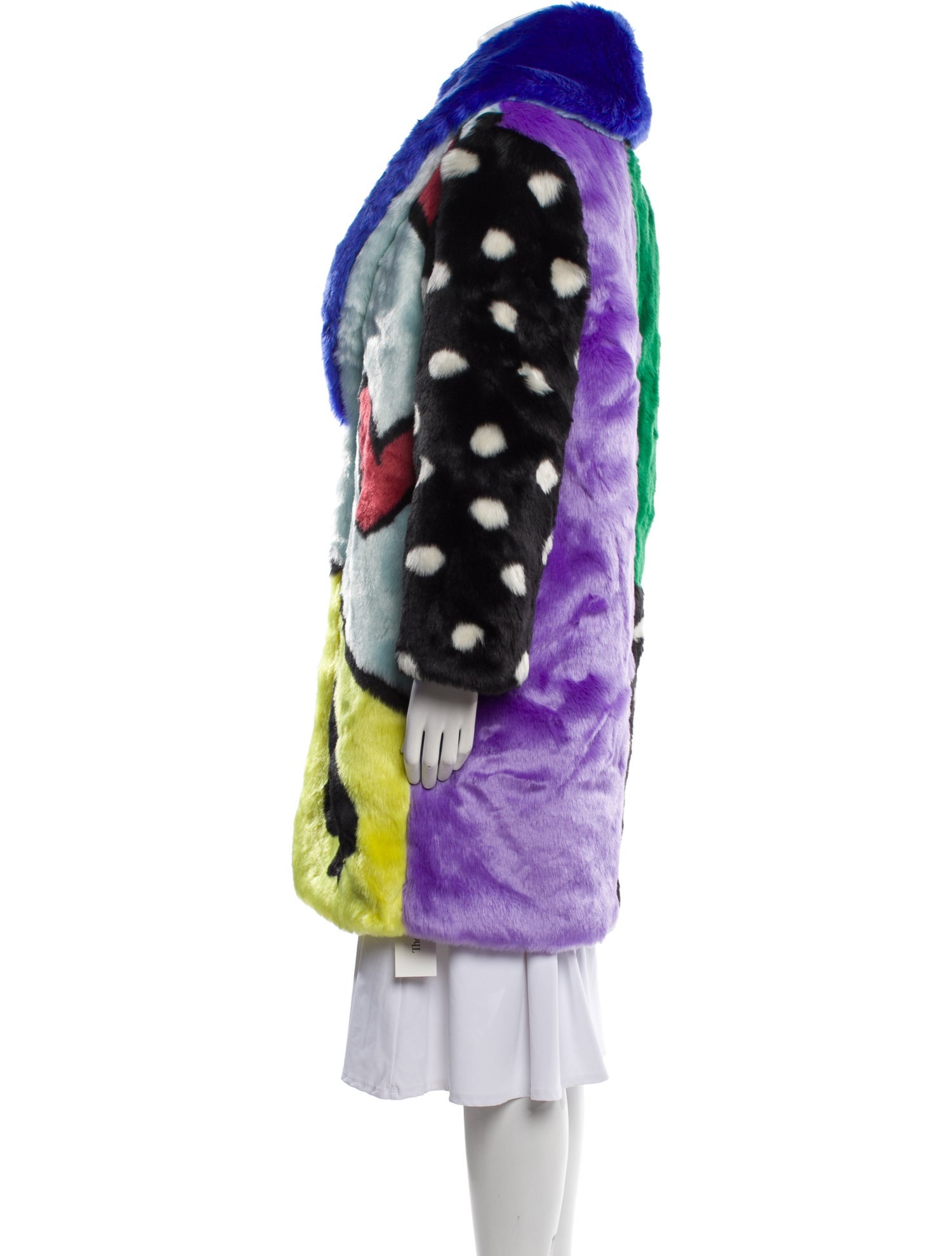 Alice + Olivia Faux Fur Printed Coat w/ Tags