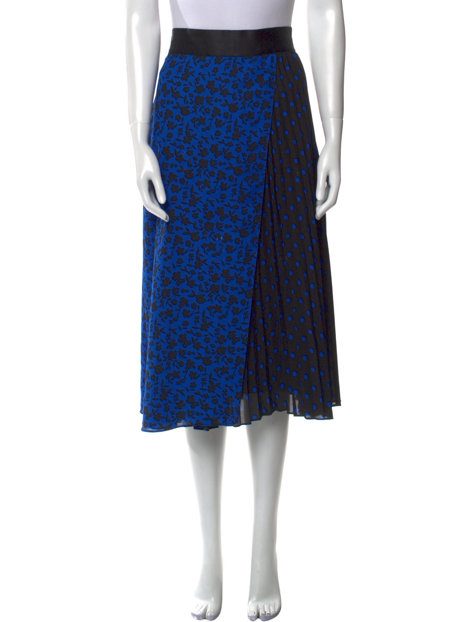 Alice + Olivia Floral Print Midi Length Skirt