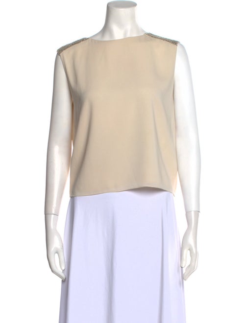 Alice + Olivia Silk Bateau Neckline Top