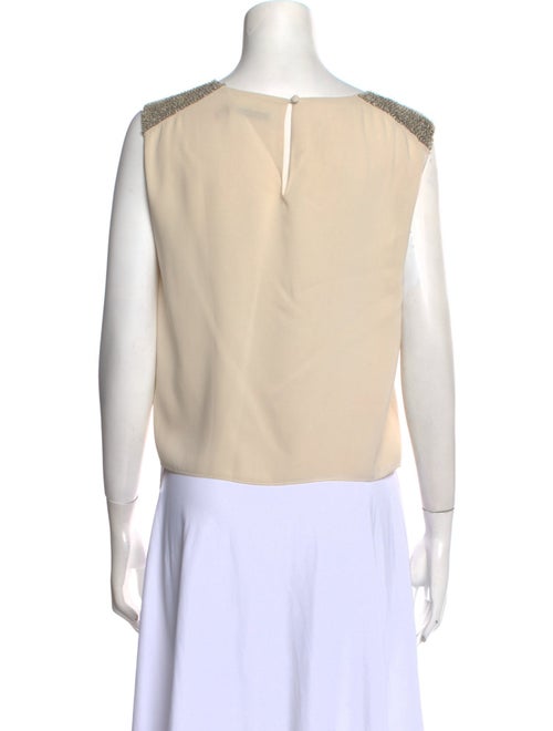 Alice + Olivia Silk Bateau Neckline Top