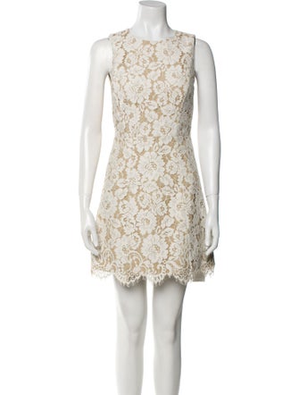 Alice + Olivia Lace Pattern Mini Dress