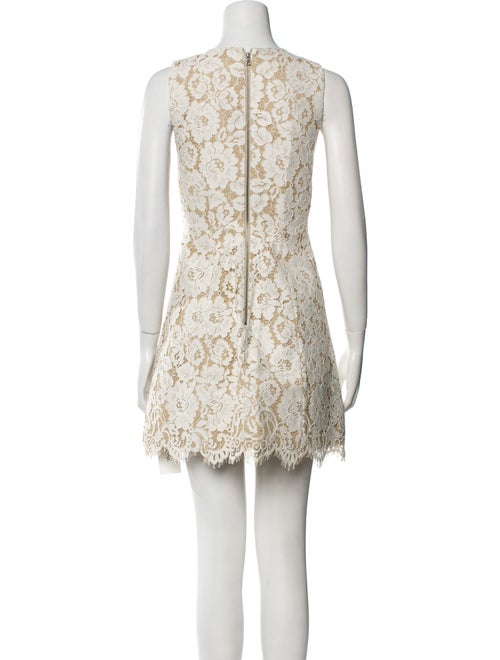 Alice + Olivia Lace Pattern Mini Dress
