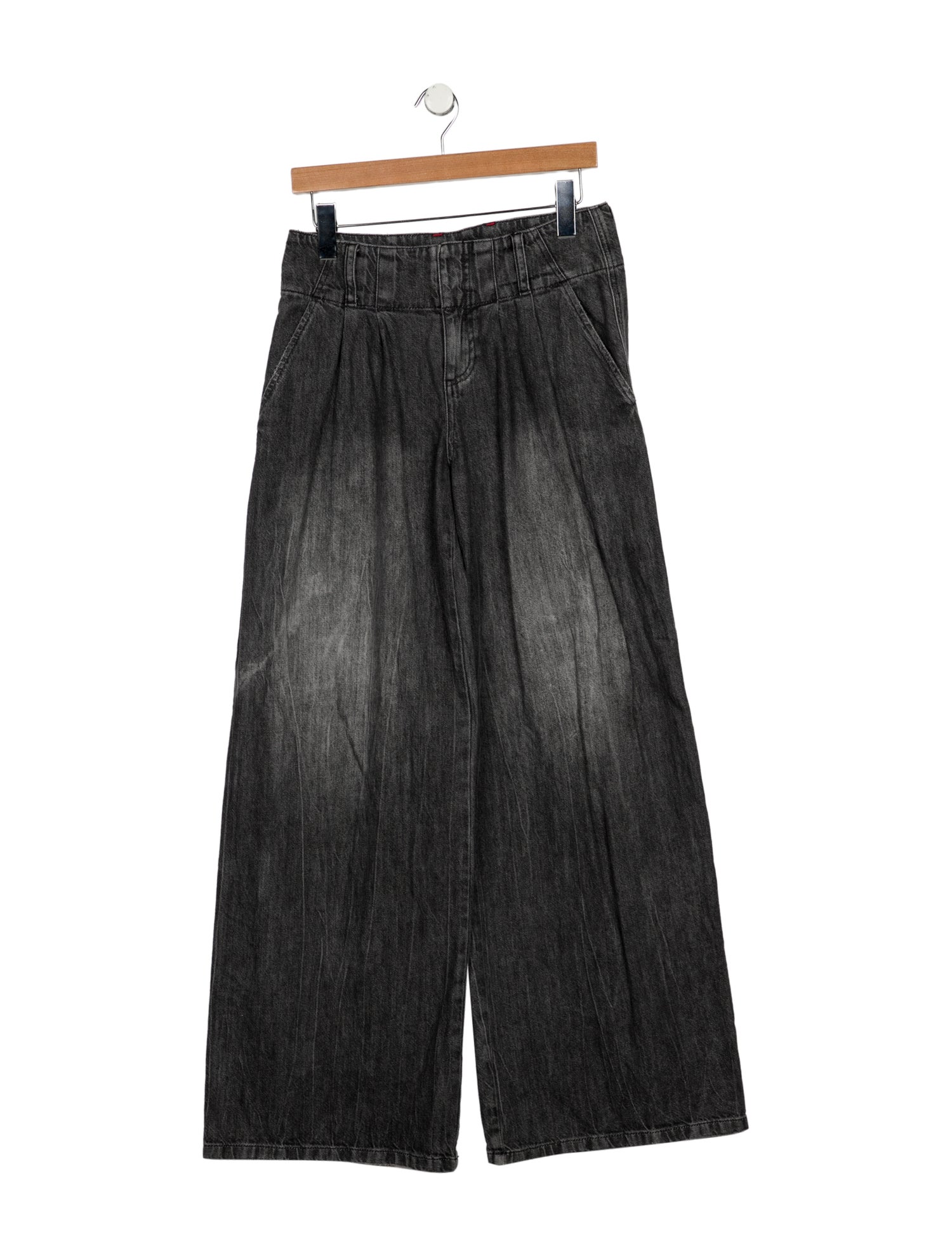 Alice + Olivia Mid-Rise Wide Leg Jeans