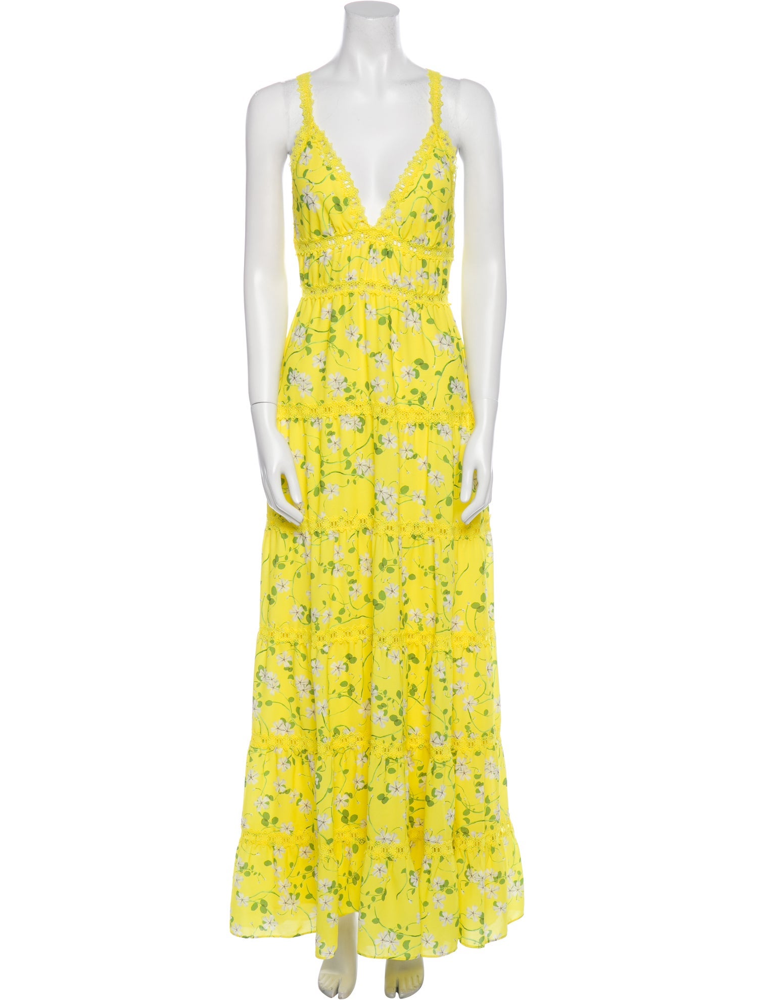 Alice + Olivia Floral Print Long Dress