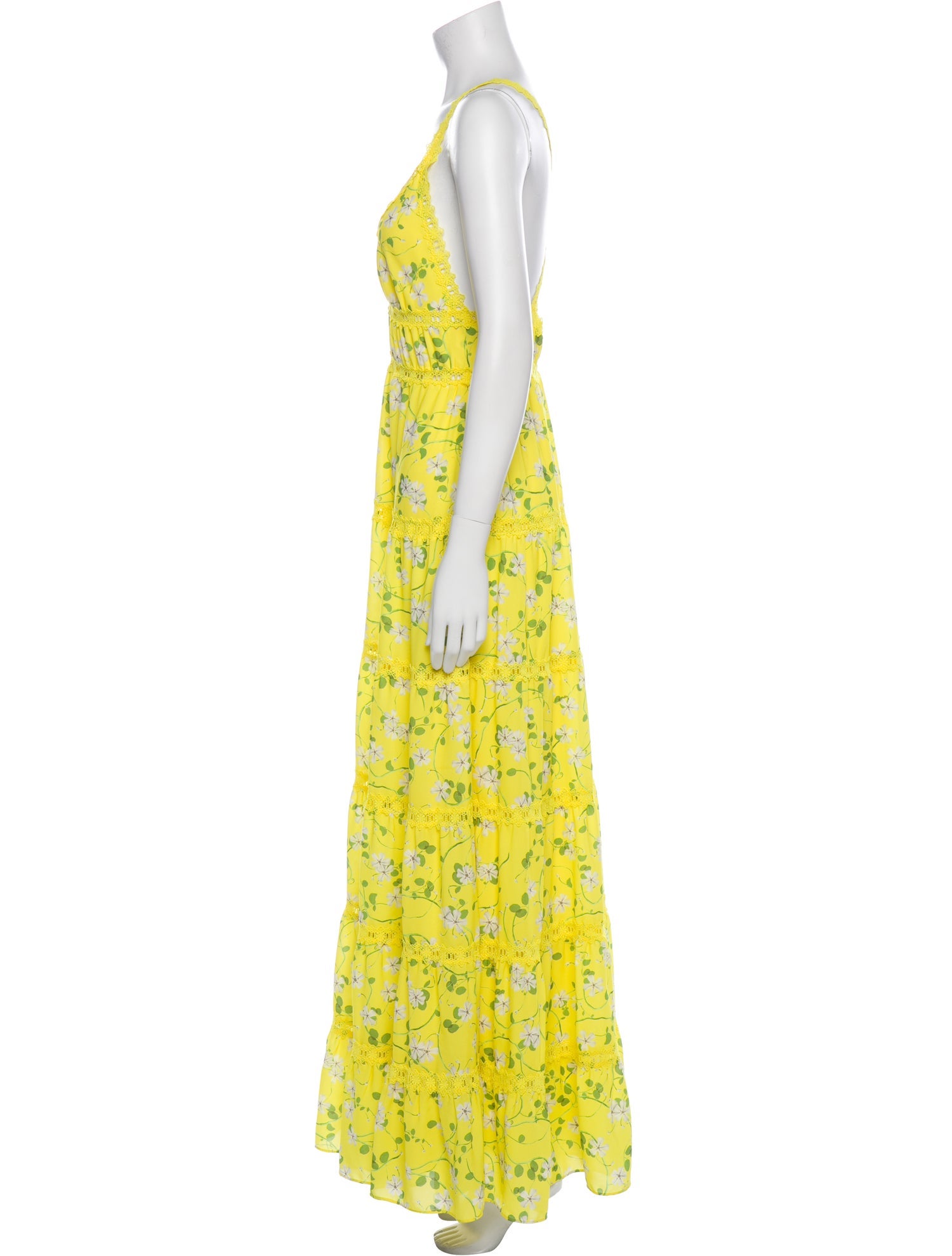 Alice + Olivia Floral Print Long Dress
