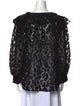 Alice + Olivia Animal Print V-Neck Blouse
