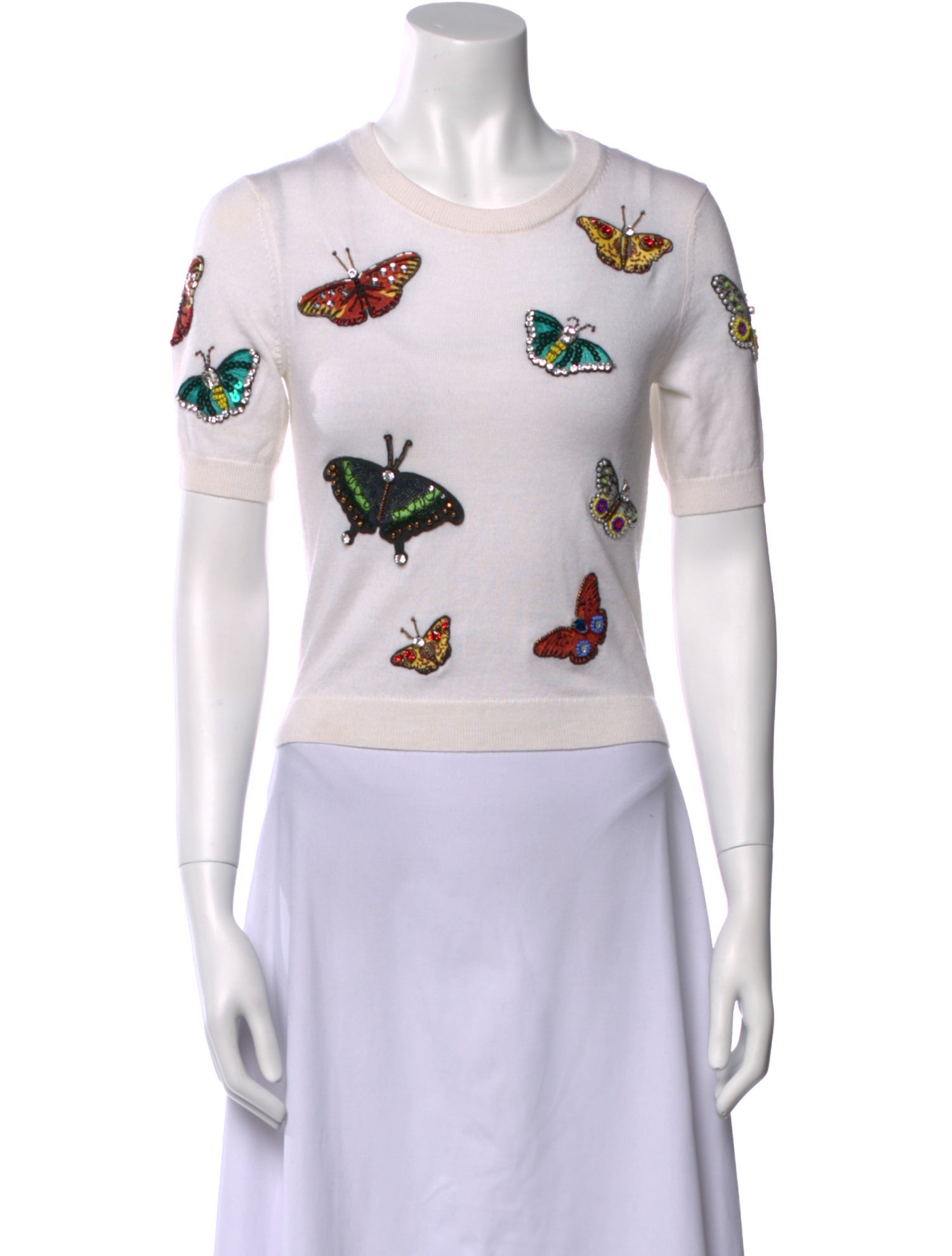 Alice + Olivia Wool Printed Sweater