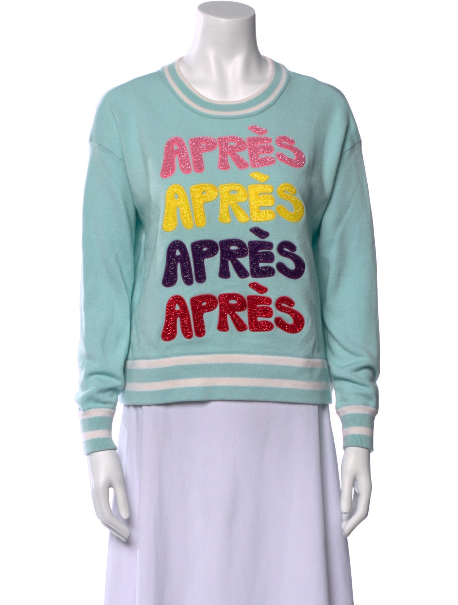 Alice + Olivia Wool Graphic Print Sweater