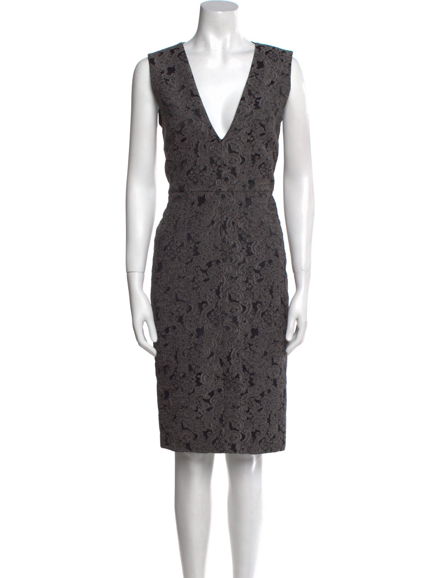 Alice + Olivia Lace Pattern Knee-Length Dress