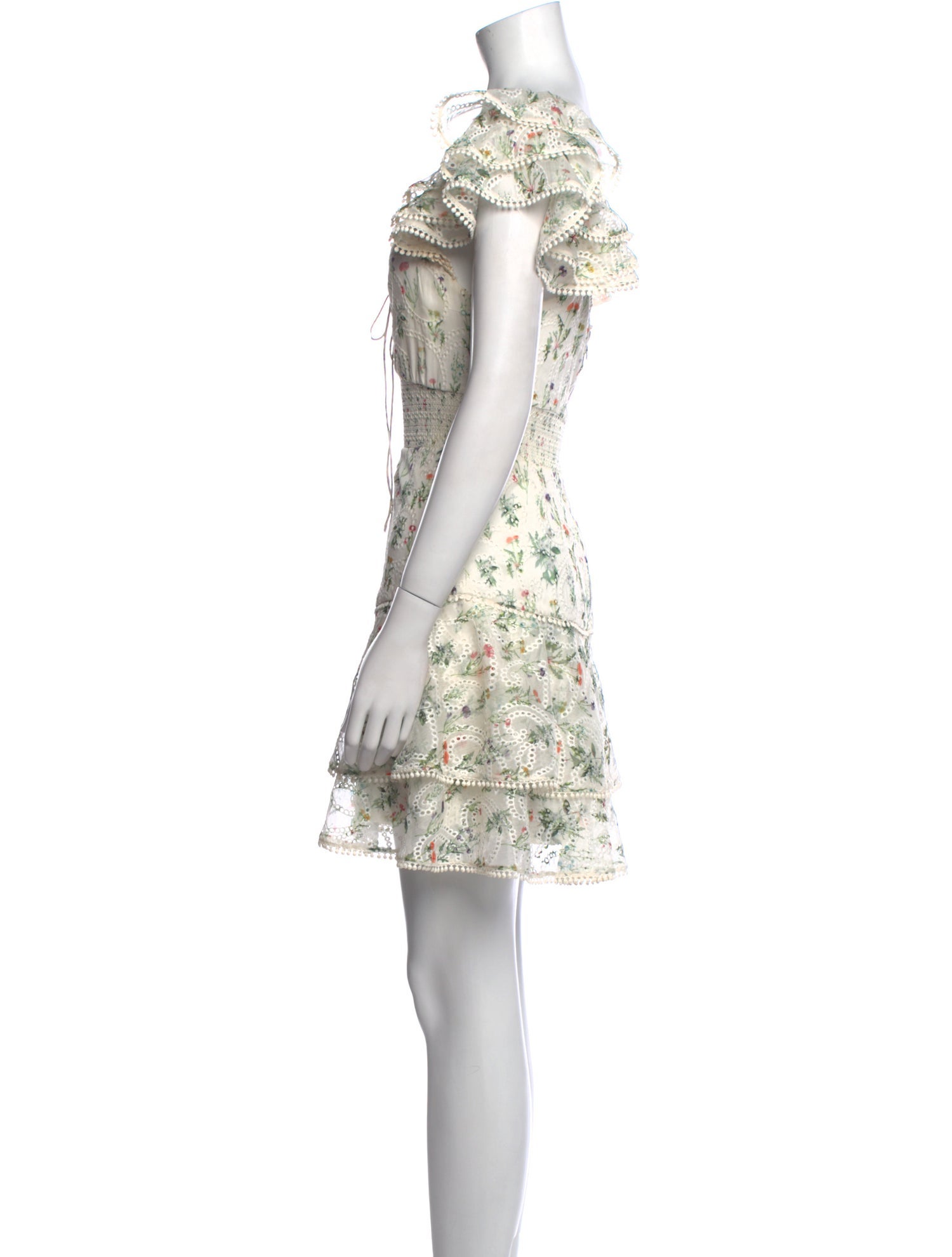 Alice + Olivia Floral Print Mini Dress