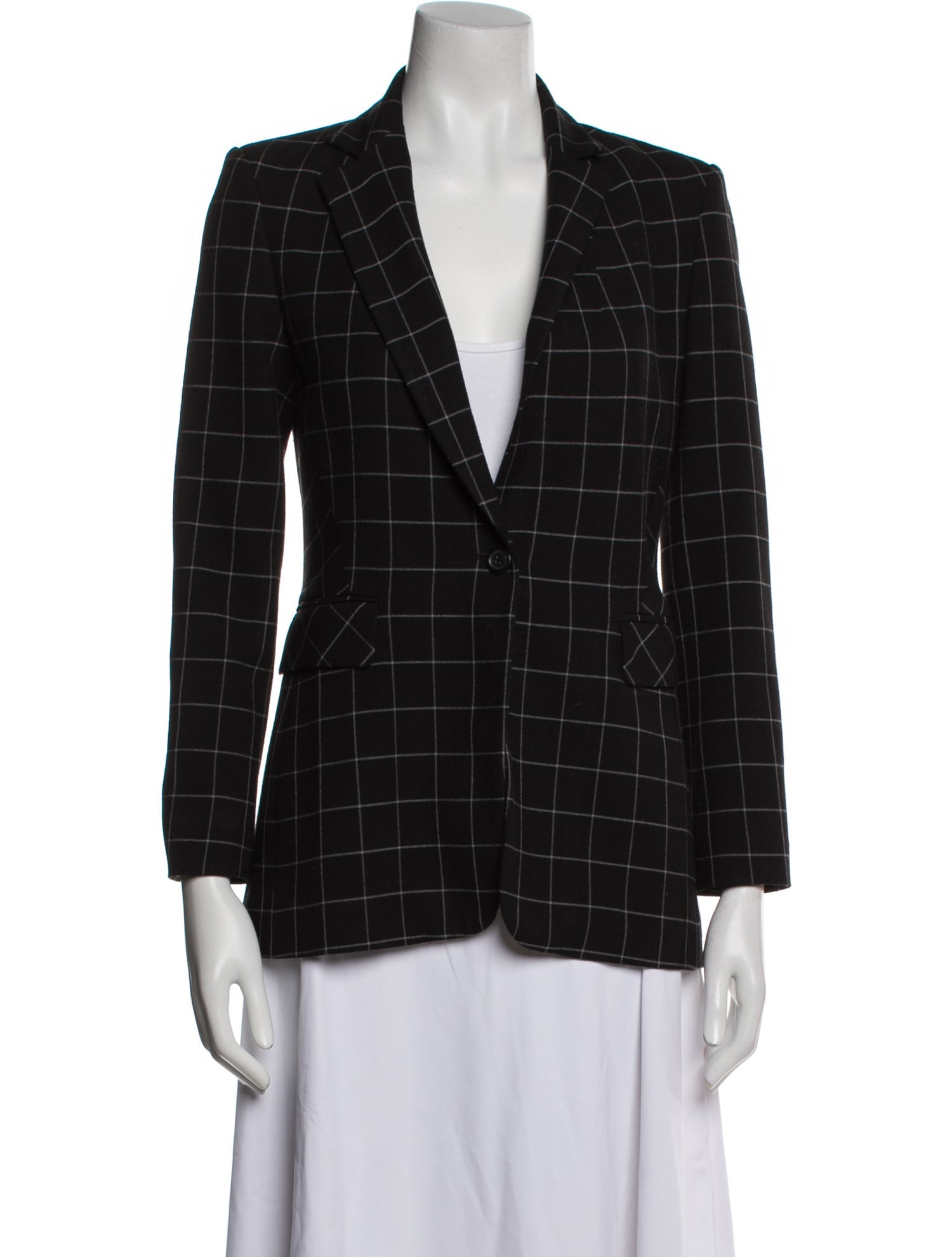 Alice + Olivia Plaid Print Blazer