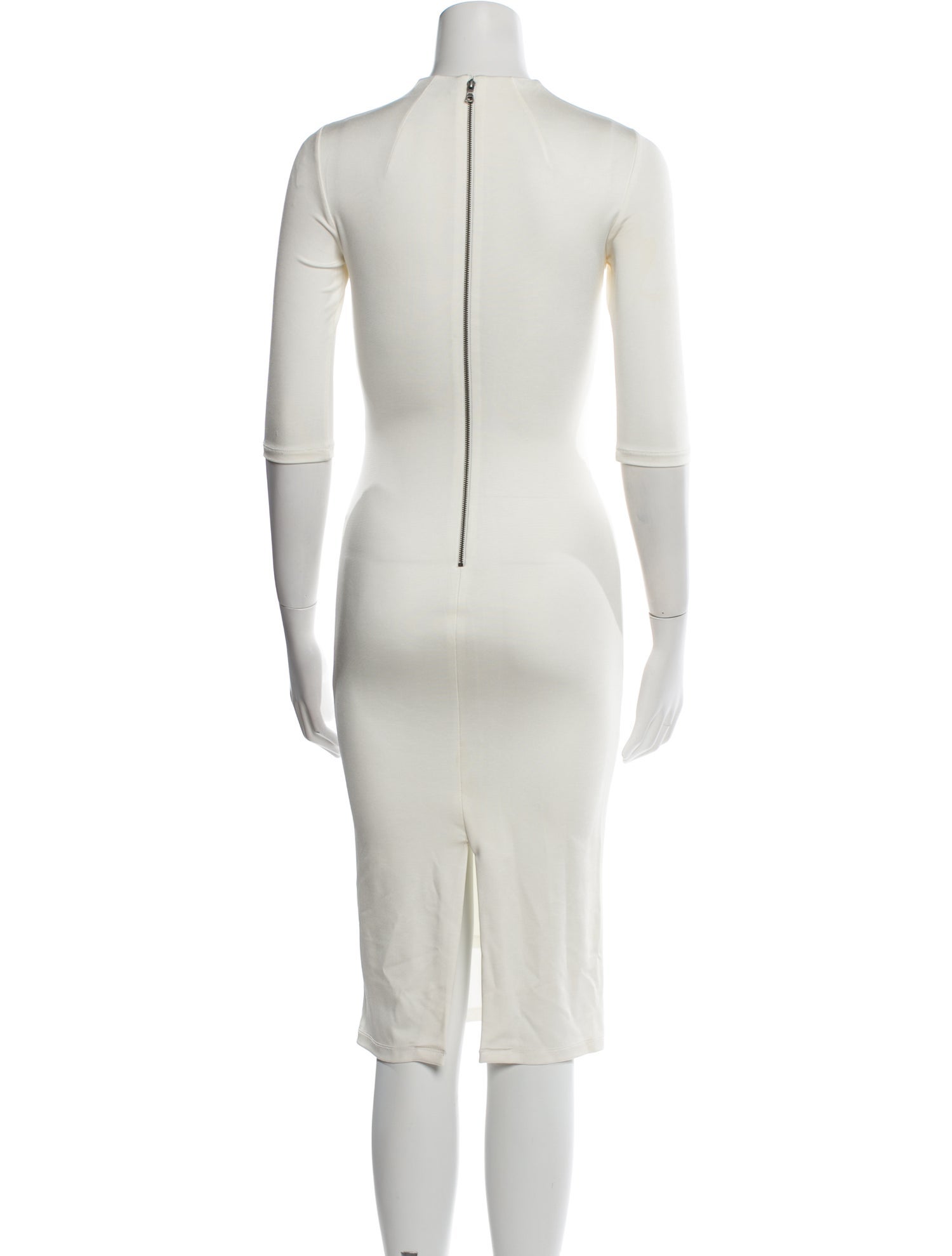 Alice + Olivia Mock Neck Midi Length Dress