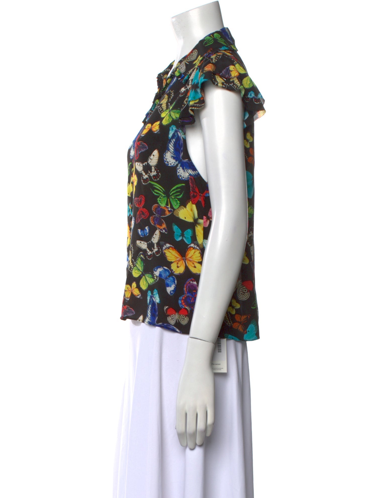 Alice + Olivia Silk Floral Print Blouse