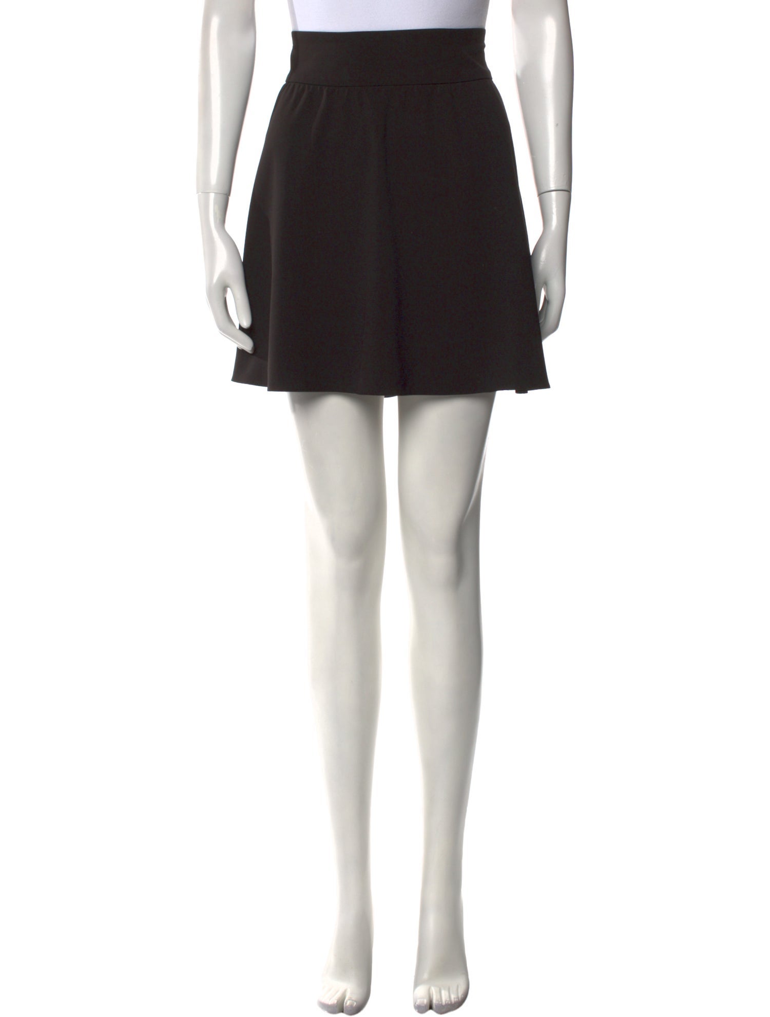 Alice + Olivia Pleated Accents Mini Skirt