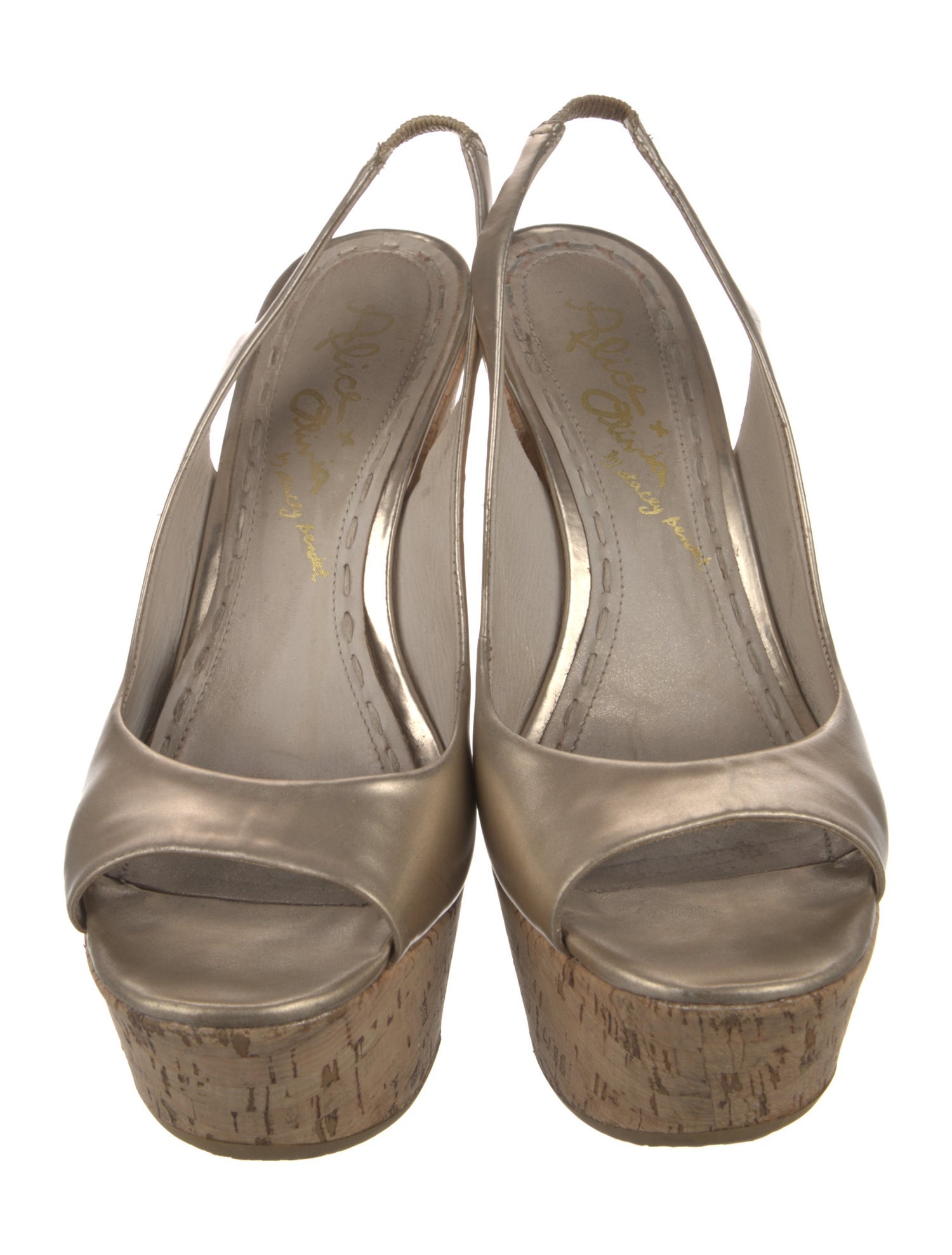 Alice + Olivia Patent Leather Slingback Sandals