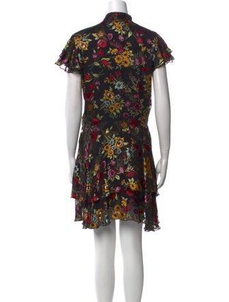 Alice + Olivia Floral Print Mini Dress