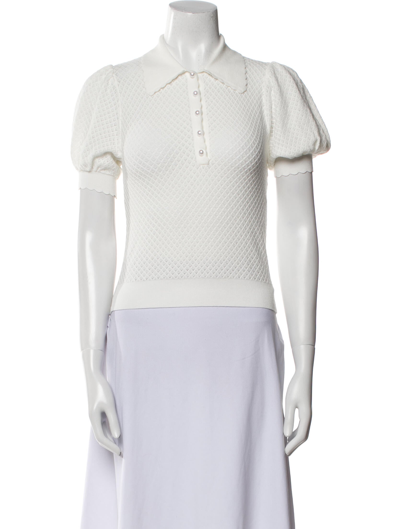 Alice + Olivia Short Sleeve Polo