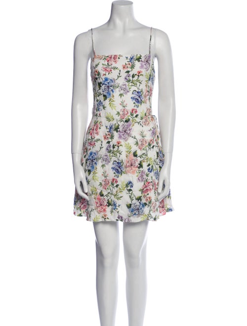 Alice + Olivia Floral Print Mini Dress