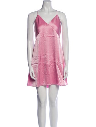 Alice + Olivia V-Neck Mini Dress