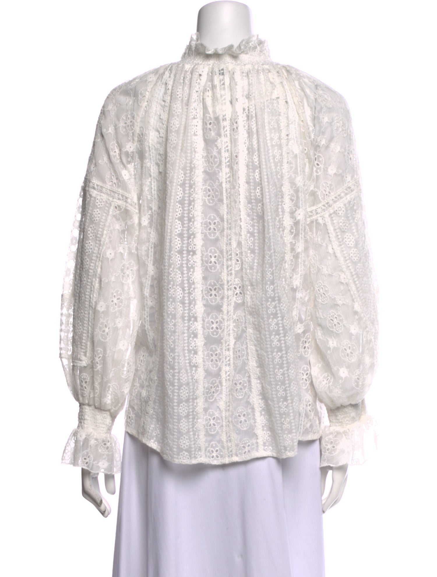 Alice + Olivia Printed V-Neck Blouse