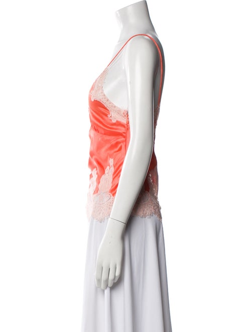 Alice + Olivia Lace Pattern V-Neck Crop Top