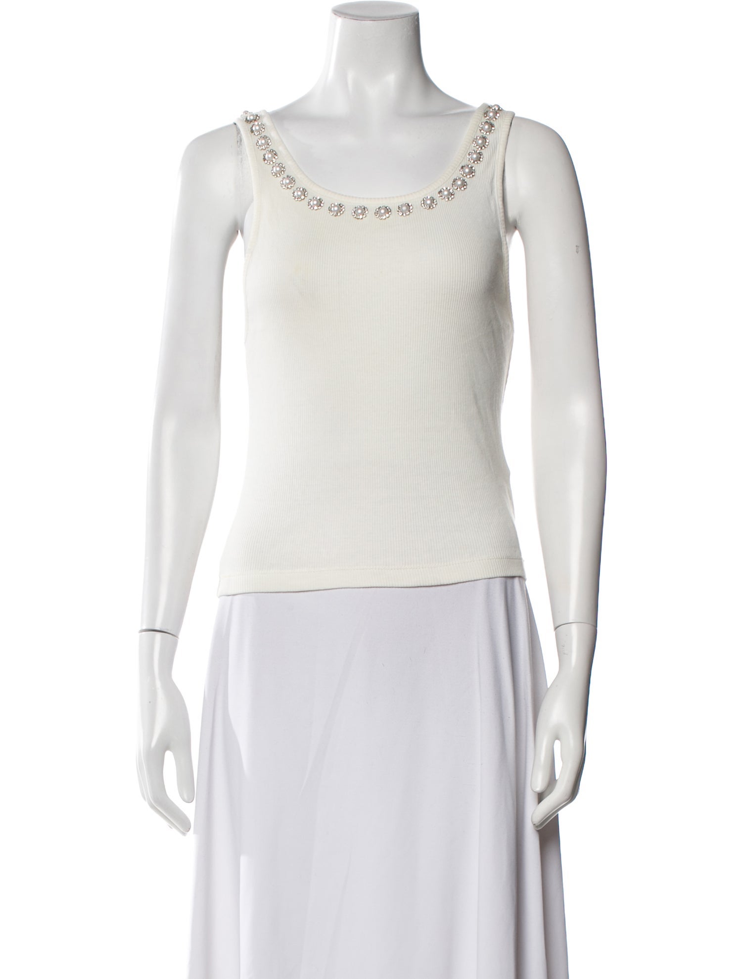 Alice + Olivia Scoop Neck Sleeveless Top