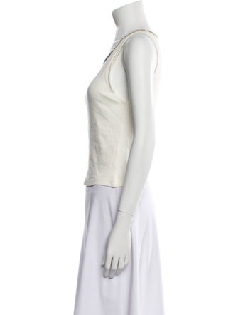 Alice + Olivia Scoop Neck Sleeveless Top