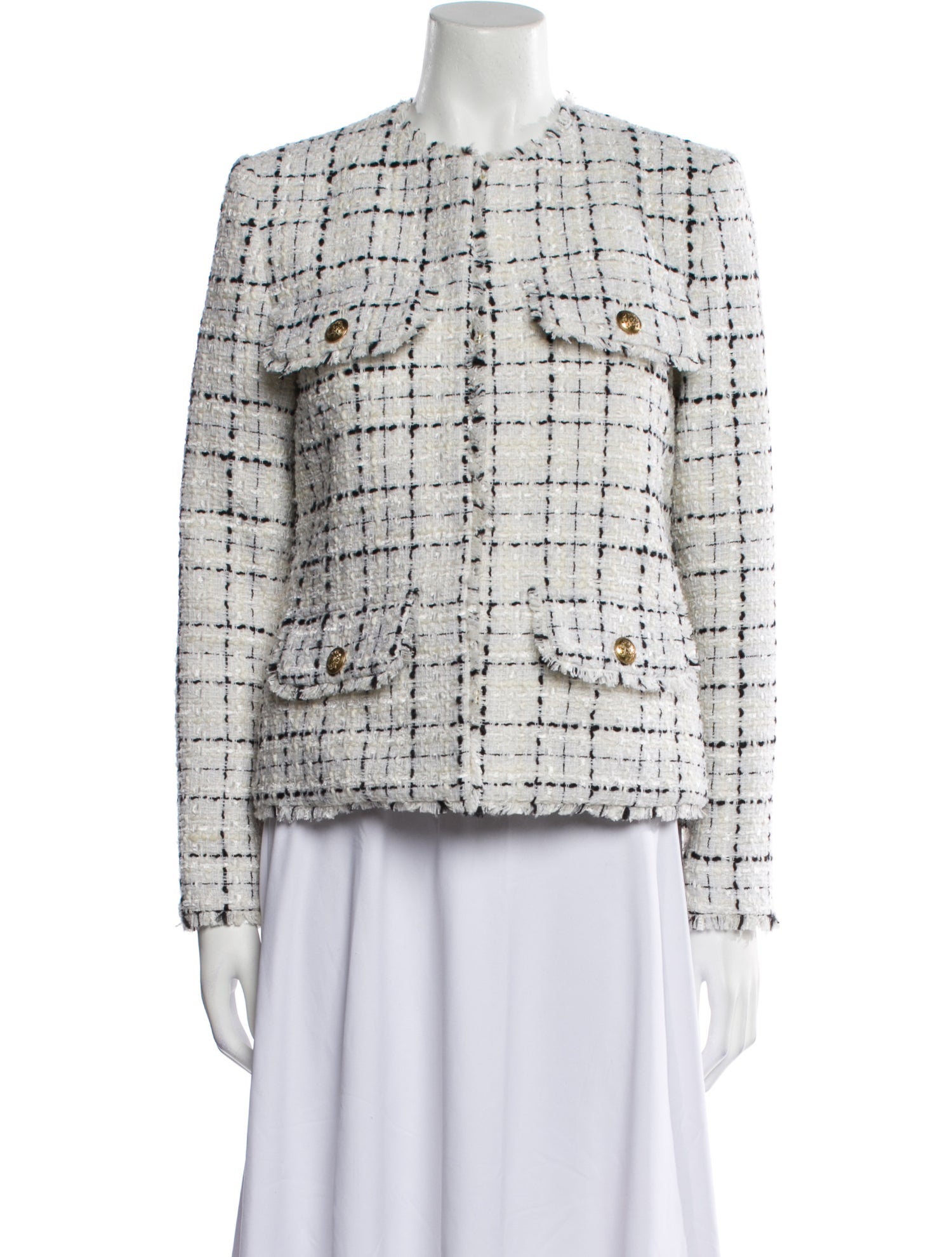 Alice + Olivia Tweed Pattern Evening Jacket