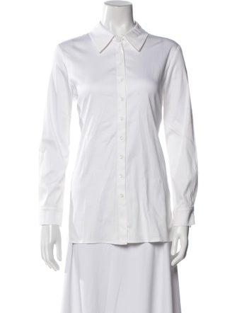 Alice + Olivia Long Sleeve Button-Up Top